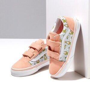 VANS KIDS OLD SKOOL V HOLIDAY UNICORNS PINK ORIGINAL